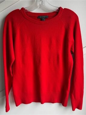French Connection Classic Red Knit Crewneck Sweater size M